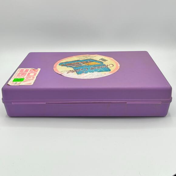 Vintage 1987 Class Case Divided Pencil School Supplies Plastic Case Made in USA - Picture 9 of 12